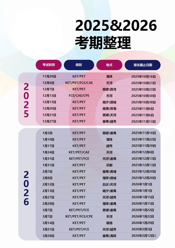 广州ket,pet考试时间安排01.jpg